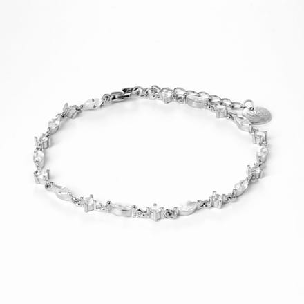 Bracelet - LUXENTER - Ulmax - Argent 925 - Zirconium - Plaqué finition en rhodium white