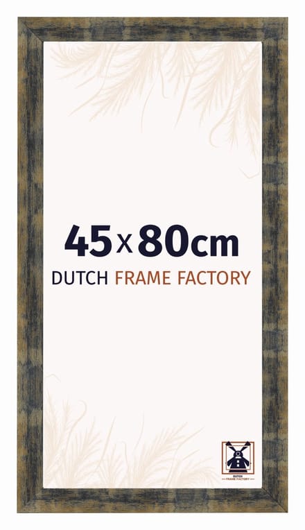 Fotolijst 45x80 cm - MDF - Blauw Goud Gemeleerd - Praag