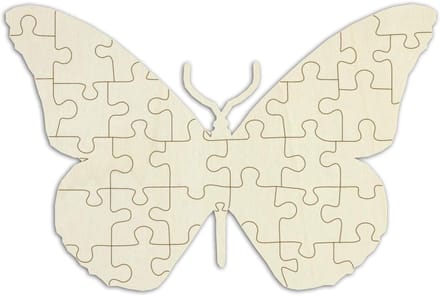 Houten Puzzel - Blanco Puzzel - Creatief Versieren - Gemaakt met Precisielaser - 42 x 28 cm