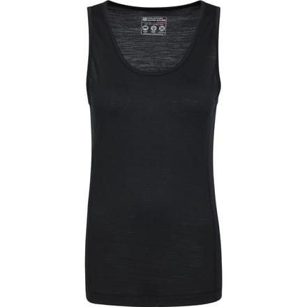 Mountain Warehouse Dames/Dames Merino Wollen Cami Vest Top (Jet Zwart)