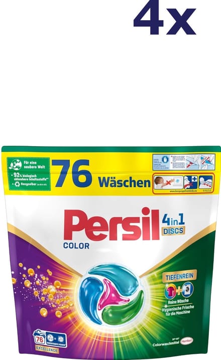 4x Persil Discs - 76sc1.292kg - color 4in1 wasmiddel