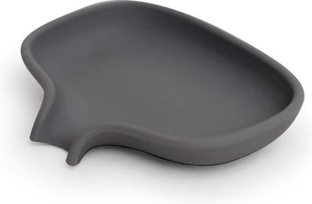 Bosign - Zeepbakje - Soap Saver Flow - Donker Grijs - Groot - 13,5 x 10,5 x 2,5 cm