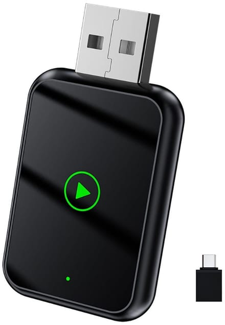 GELLDG Draadloze CarPlay & android dongle - Auto - Bluetooth - Draadloos - Wireless - Receiver - Compact - incl USB-C - Mini plug-and-play CarPlay - Draadloze CarPlay-adapter voor iPhone