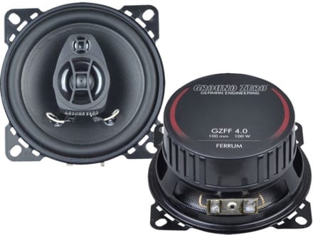 Ground Zero GZFF 4.0 - Autospeakers - 10 cm - 2-Weg Coaxiale Auto Speaker - 100W