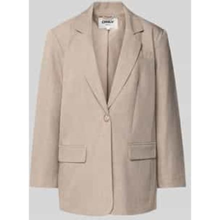 Relaxed Fit longblazer met 1-knoops sluiting model 'LINDA'