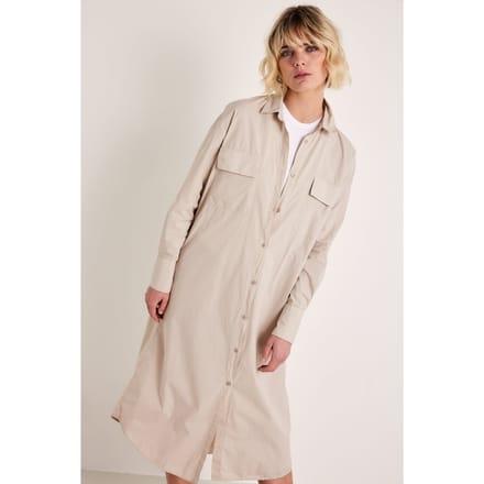 Knitted Malu Dress Sand Maat: S | Blousejurken Outlet | Dames | Beige