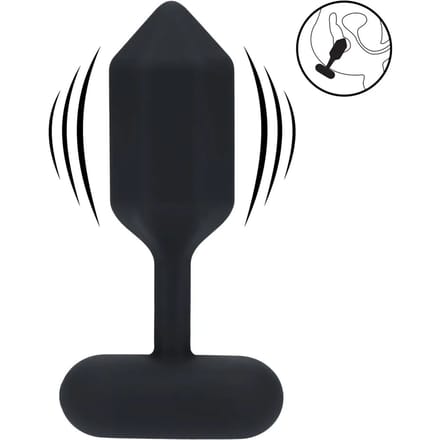 Levelz - Hexagonal Vibrating Silicone Anal Plug - Large