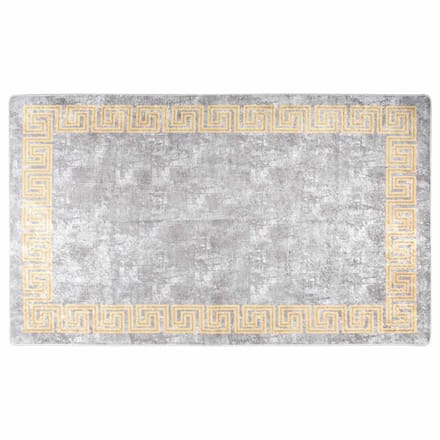 vidaXL - Vloerkleed - wasbaar - 120x180 - cm - grijs