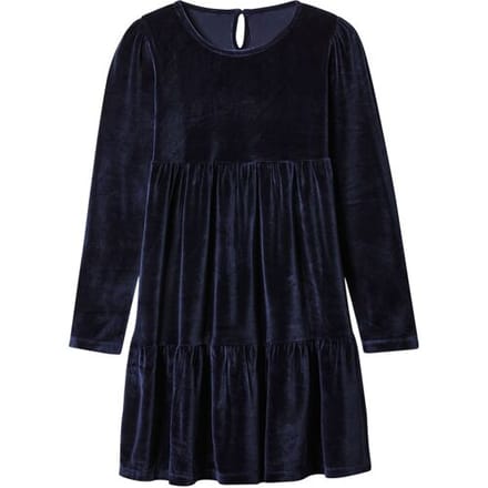 ESMARA Kinder velours jurk (Marineblauw, 146/152)