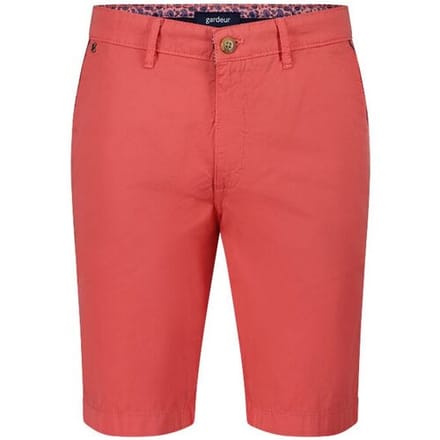 Gardeur Bermuda Jasper-8 Uni Fine Contrast Oranje-Rood / male