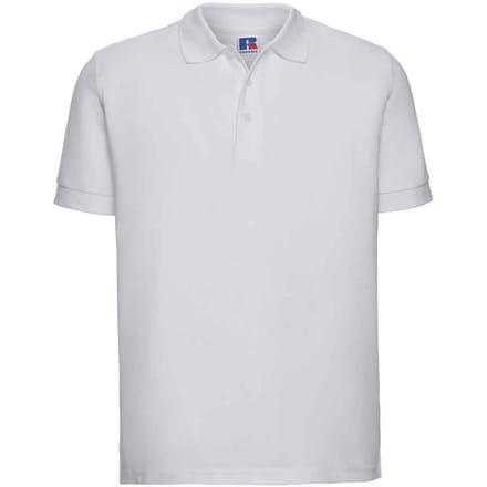 Russell Heren Ultimate Piqué Katoen Poloshirt (Wit)
