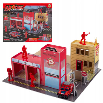 DIY Fireweer Station Set met Fireweerwagen en Figuren