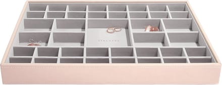 Supersize Sieradendoosje in Blush Pink met Organisatiefuncties
