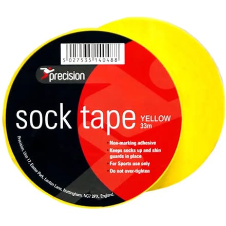 Precision Sokkentape 33 M X 19 Mm Pvc Geel 10 Stuks