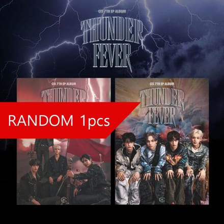 CIX - 7e Mini-album THUNDER FEVER (THUNDER+FEVER ver.) RANDOM 1PCS red