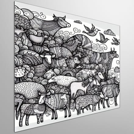 Kunstprint | Wanddecoratie | Dibond | 80 × 80 cm
