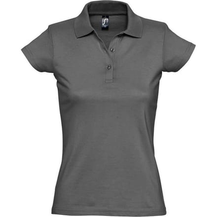 SOLS Dames/Dames Prescott Jersey Poloshirt (Donkergrijs)