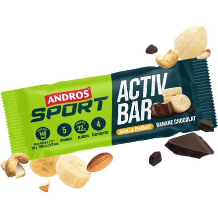 Voedingsrepen Andros Sport Activ Banane Chocolat