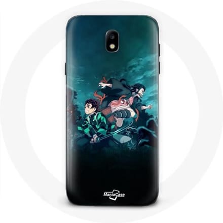 Coque pour Samsung Galaxy J7 2017 Demon Slayer Manga Tanjiro et Nezuko