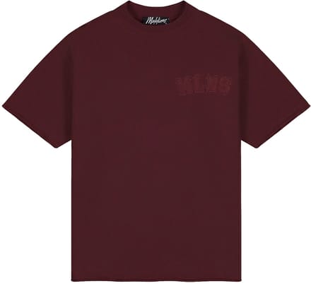 Malelions heavyweight applique t-shirt in de kleur rood.