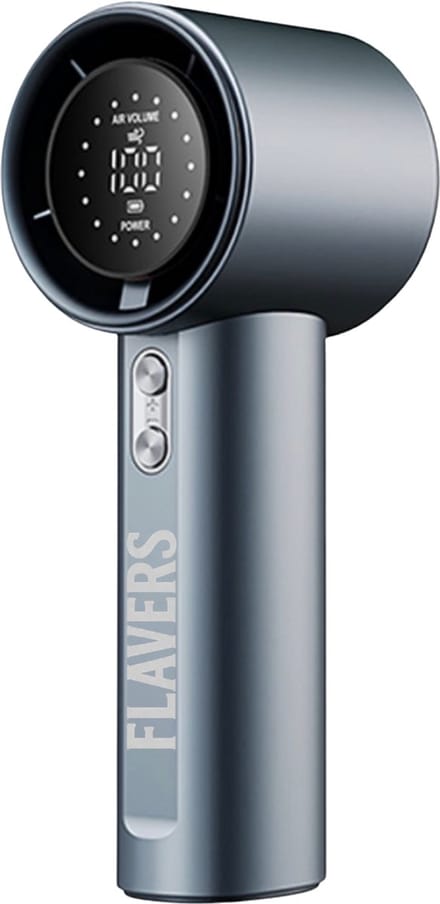 Flavers ® - Handventilator - Blauw - Mini Ventilator - Hand Ventilator - Mini ventilator Oplaadbaar - Mini Ventilator Usb - USB ventilator - Draagbare ventilator - LED schern - 100 Standen - Modern - tot 12 uur verkoeling