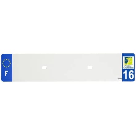Nummerplaatstrip voor pvc Top Plaq 16