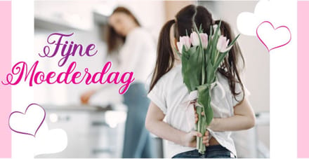 Fijne Moederdag Spandoek 100x200cm