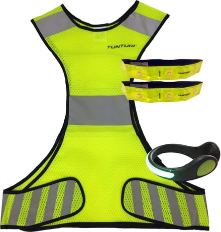 Tunturi Hardloop verlichting set - Running verlichting - Led - 4 delig