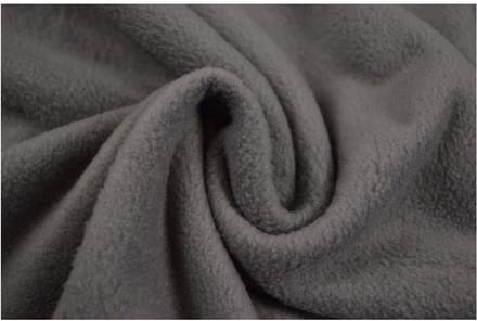 Fleece stof - Donkergrijs - 1 meter - Per meter - Anti pilling fleece