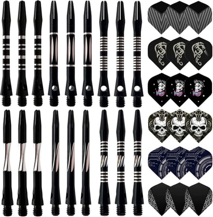 Dartpijlen Assortiment: 36 Stuks Dartschachten met Vleugels