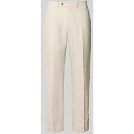 Linnen broek met achterzakken