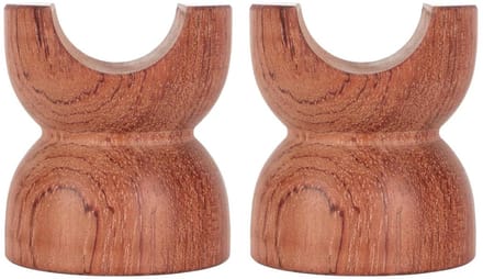 Luidspreker Draadbeugels - Kabelhouders Isolators - Kabels Organiseren - Massief Palissanderhout - 4.5 cm Diameter - Bruin
