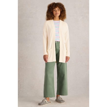 White Stuff Tanya Longline Cardi Light Natural Taglia: 14 | Giacche Outlet | Donna