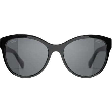 Lunettes de soleil Chanel Chic Décontractées Classiques Papillon Unisexe CH5458A-C622T8 Basic Packaging-Eyeglass Case+Box,55mm,Black gray