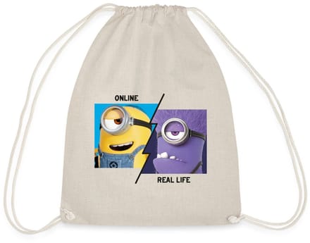 Minions Stuart Online Vs. Real Life Gymtas