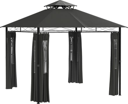 Outsunny Pavillon mit Doppeldach 84C-525V00