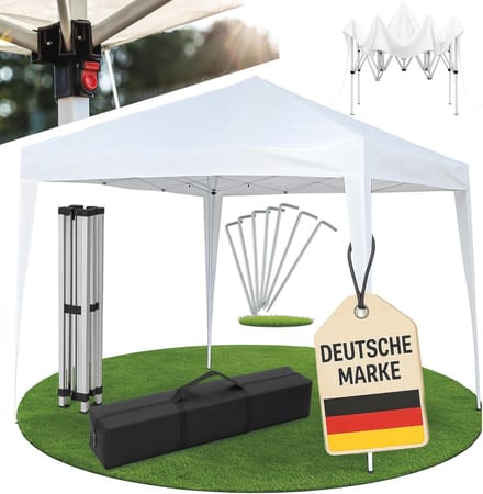 Vouwpaviljoen 3x3m Pop-Up Partytent - Opvouwbaar, Verstelbaar en UV-bestendig