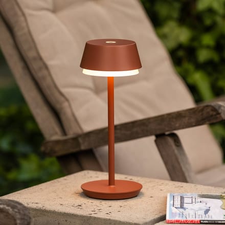Konstsmide 7830-960 Lyon LED-accutafellamp 2.5 W Warmwit, RGB Terracotta