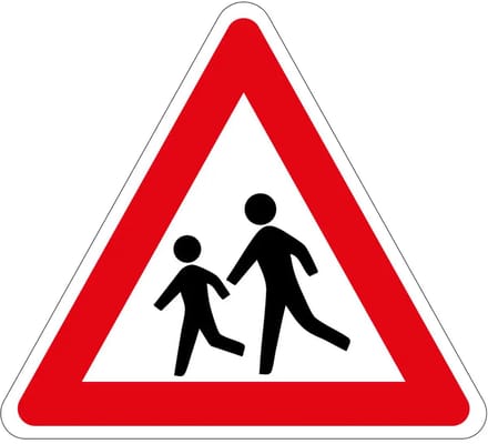 Spelende kinderen bord - J21 | gecoat dibond materiaal | 40 cm