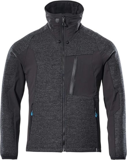 Mascot Advanced Gebreid jas met rits 17105-309 - Zwart - M