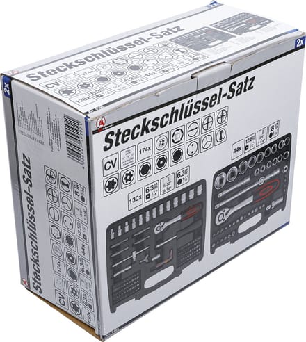 BGS 2 Dopsleutelsets - 1/4 en 1/2 - inches - 174 delig