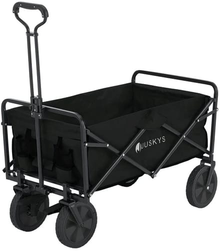 Bolderkar / Handkar / Transportkar - Opvouwbaar - Max. 100kg - Zwart