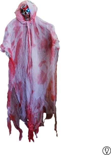 Fjesta© Halloween hangdecoratie geest met LED - 170cm