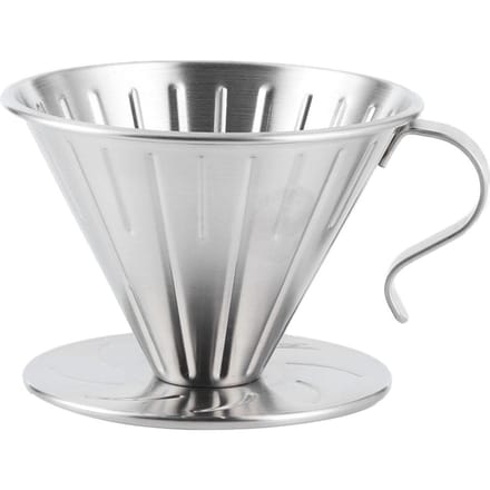 Roestvrijstalen Pour Over Koffie Dripper Kegel Filter Kop Standaard Koffiemachine Accessoires Thuis white
