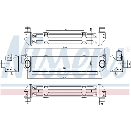 Intercooler NISSENS 96243