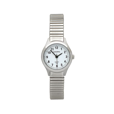 AB6033 – Adora Basis Dameshorloge Zilver 23 mm Quartz 5 ATM – Rekband