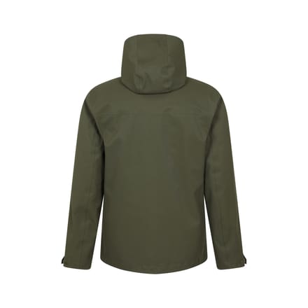 Mountain Warehouse Heren Rushes 3 in 1 Waterdichte Jas (Kaki Groen)