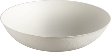 Bagastro Suikerriet Bord Diep Wit/180mm - 20