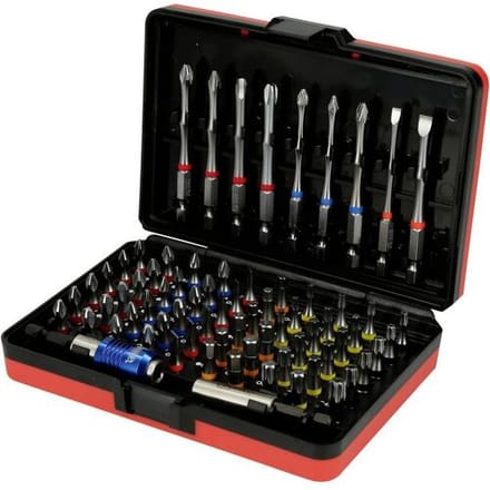 Bitset KS TOOLS Torsion Power - kleurgecodeerde schroevendraaier - 71 stuks - 918.3070