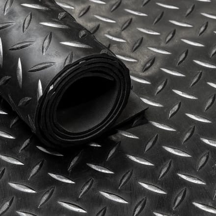 IVOL Rubbermat op rol - Diamant 3mm - Breedte 150 cm - Rubber loper - Per strekkende Meter